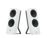 Logitech Z207 - Speakers - for PC - 2.0 channel - wireless - Bluetooth - 5 Watt (Total) - white