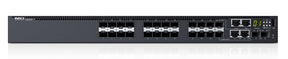 Dell Networking S3124F - Switch - L3 - Managed - 24 x Gigabit SFP + 2 x 10 Gigabit SFP+ + 2 x Gigabit SFP combo - front to back airflow - rail mountable - Dell Smart Value - with 3 Years of Dell ProSupport