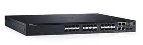 Dell Networking S3124F - Switch - L3 - Managed - 24 x Gigabit SFP + 2 x 10 Gigabit SFP+ + 2 x Gigabit SFP combo - front to back airflow - rail mountable - Dell Smart Value - with 3 Years of Dell ProSupport