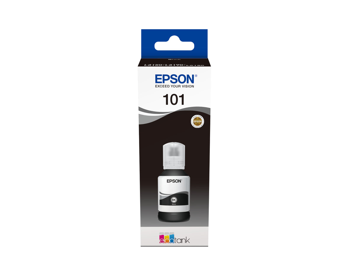 Epson EcoTank 101 - 127 ml - Ultra High Capacity - negro - original - depósito de tinta - para Epson L4260, L4266, L6190, L6260, L6270, L6276, L6290, EcoTank L14150, EcoTank ITS L4150