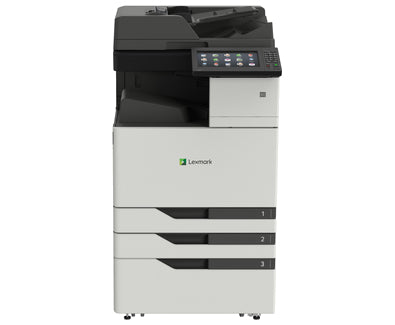 Lexmark CX924DXE - Multifunction Printer - Color - Laser - 297 x 432 mm (original) - Tabloid Extra (305 x 457 mm), SRA3 (320 x 450 mm) (media) - up to 65 ppm (copy) - up to 65 ppm (print) - 3650 sheets - 33.6 Kbps - USB 2.0, Gigabit LAN, USB 2.