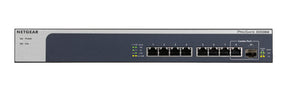 NETGEAR XS508M - Interruptor - sem gestão - 7 x 10 Gigabit Ethernet + 1 x 10 Gigabit Ethernet / 10 Gigabit Ethernet SFP+ - desktop, montável em trilho