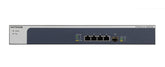 NETGEAR XS505M - Interruptor - sem gestão - 4 x 10 Gigabit Ethernet + 1 x 10 Gigabit SFP+ - desktop, montável em trilho