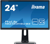 iiyama ProLite XB2483HSU-B3 - LED Monitor - 24" (23.8" viewable) - 1920 x 1080 Full HD (1080p) @ 60 Hz - A-MVA - 250 cd/m² - 3000:1 - 4 ms - HDMI, VGA, DisplayPort - speakers - black