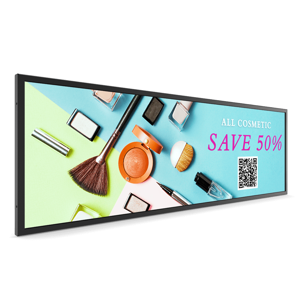 BenQ BH3801N - 38" Class Diagonal Stretch Display Series LCD Screen with LED Backlight - Digital Signage - Android 1920 x 600 - Side Lighting