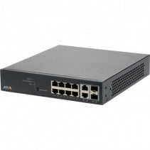 Axis T8508 PoE+ Network Switch - Interruptor - Administrado - 8 x 10/100/1000 (PoE+) + 2 x combo Gigabit SFP (ligação ascendente) - desktop, montável em trilho - PoE+ (130 W) - para AXIS M3067-P, M3068-P, P1455-LE, P1455-LE-3, Camera Station S1232