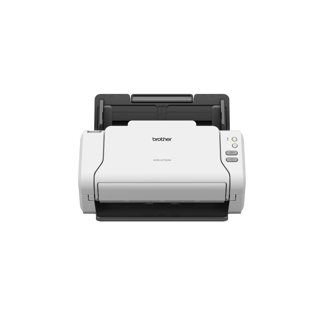 Brother ADS-2700W - Escáner de documentos - Dúplex - A4 - 600 ppp x 600 ppp - hasta 35 ppm (mono) / hasta 35 ppm (color) - ADF (50 hojas) - USB 2.0, LAN, Wi-Fi (n ), USB 2.0 (anfitrión)