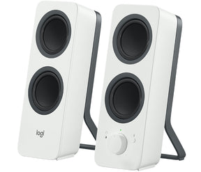 Logitech Z207 - Speakers - for PC - 2.0 channel - wireless - Bluetooth - 5 Watt (Total) - white