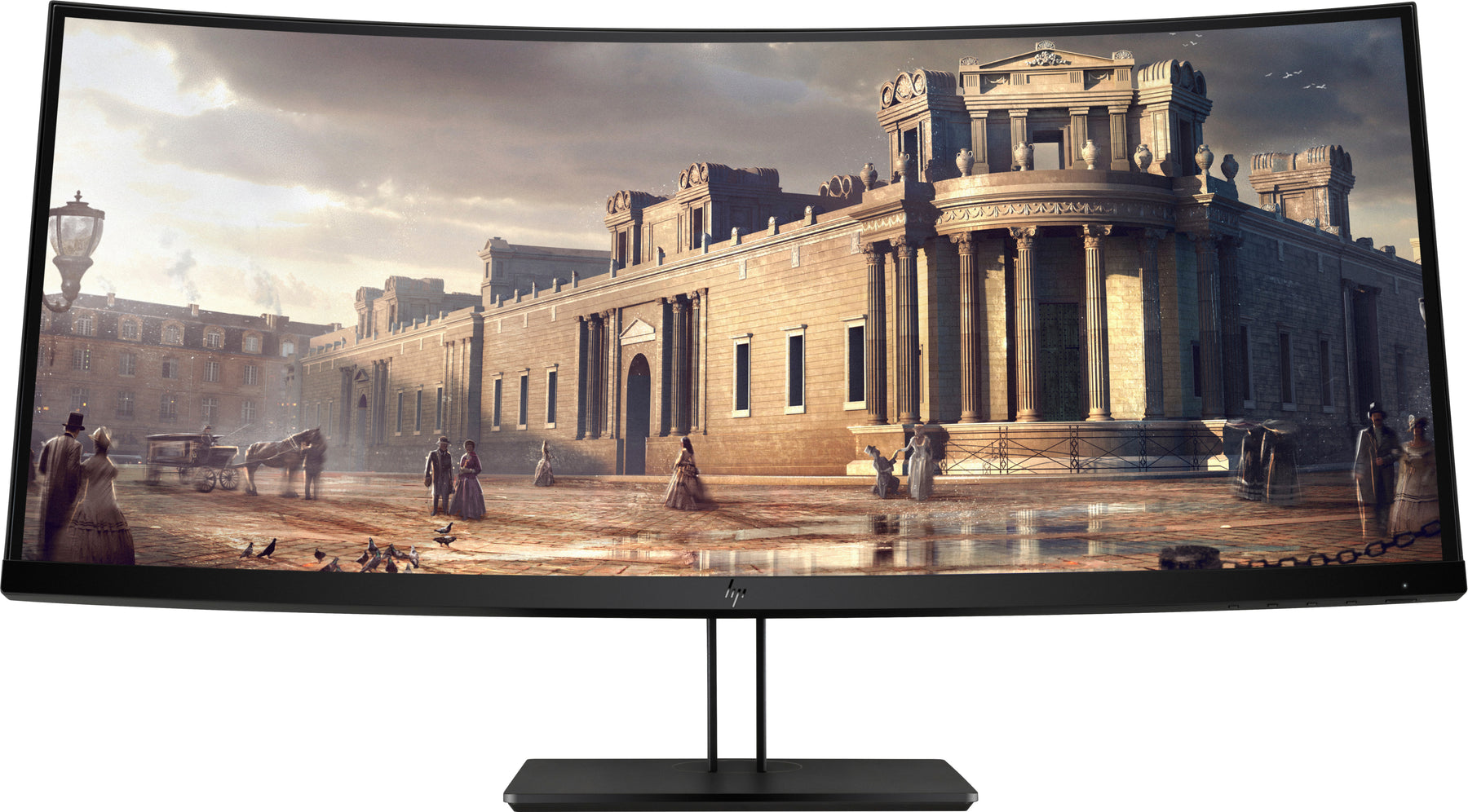 HP Z38c - Pantalla LED - Curva - 37.5" - 3840 x 1600 UWQHD+ @ 60 Hz - IPS - 300 cd/m² - 1000:1 - 5ms - HDMI, DisplayPort, USB-C - Negro