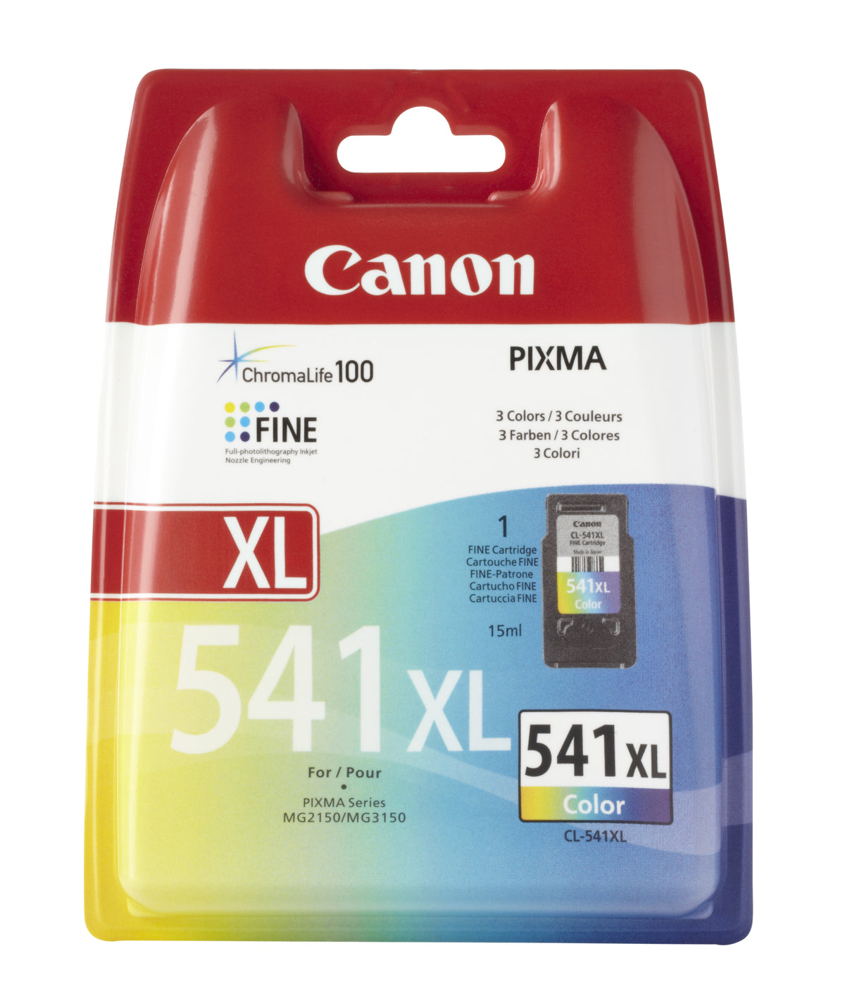 CARTUCHO DE TINTA DE COLOR CANON CL-541XL PARA PIXMA MG3550