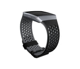 Fitbit Sport Band - Smart Watch Watch Strap - Small - Black and Anthracite - for Fitbit Ionic