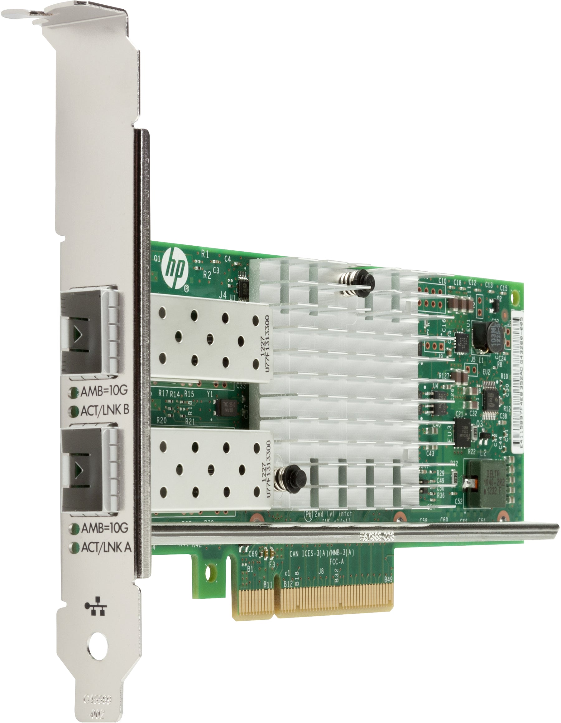 Intel X710-DA2 - Adaptador de rede - PCIe 3.0 x8 - 10 Gigabit SFP+ x 2 - para Workstation Z2 G4, Z2 G5, Z4 G4, Z6 G4, Z8 G4