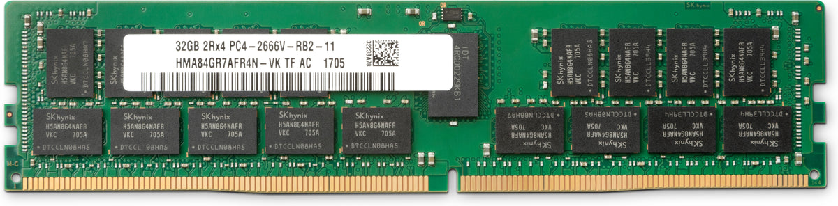 HP - DDR4 - module - 32 GB - DIMM 288-pin - 2666 MHz / PC4-21300 - 1.2 V - registered - ECC - for Workstation Z4 G4, Z6 G4, Z8 G4