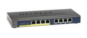 NETGEAR GS108PP - Switch - 8 x 10/100/1000 (PoE+) - desktop, rail mountable, wall mountable - PoE+ (123W) - DC power