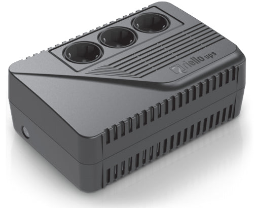 Riello UPS iPlug SE IPE 600 - UPS - AC 230 V - 600 VA - conectores de salida: 3 - Europa - negro