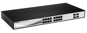 D-LINK 16-PORT 10/100/1000MBPS GIGABIT SMART SWITCH + 4 COMBO 1000BASET/SFP