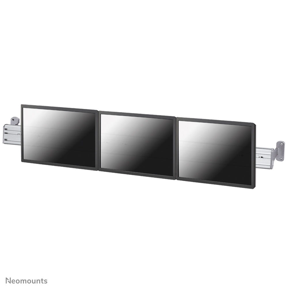 Neomounts by Newstar FPMA-WTB100 - Mounting Kit (Toolbar) - Fixed - for 3 LCD Displays - Silver - Screen Size: 10"-24" - Wall Mountable