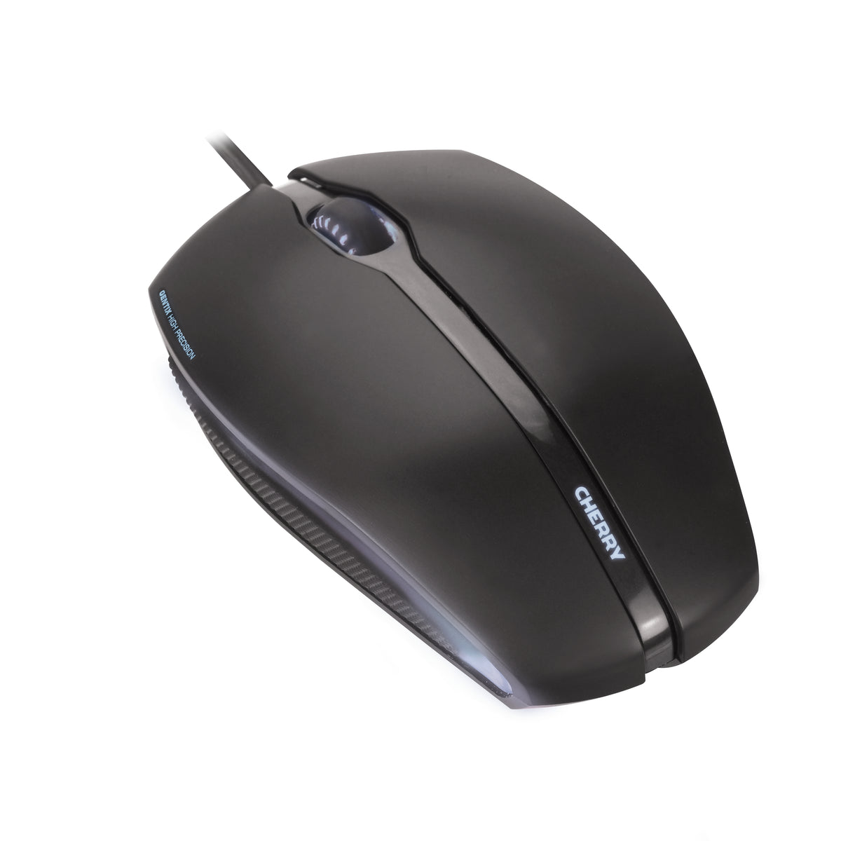 CHERRY GENTIX Illuminated - Mouse - left and right handed - optical - 3 buttons - with cable - USB - black