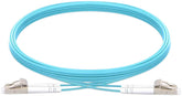 VISION Professional installation-grade network fiber cable - LIFETIME WARRANTY - LSZH - 50 / 125 micron - OM3 - LC/UPC (M) to LC/UPC (M) - outer diameter 3.0 mm - 2 m - light blue