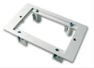 Placa frontal AV modular VISION Techconnect - GARANTÍA DE POR VIDA - Mudring UK de montaje empotrado de doble banda - Mudring de montaje empotrado para paredes huecas - blanco