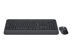 Logitech Signature MK650 Combo for Business - Combo de teclado y mouse - Inalámbrico - 2.4GHz, Bluetooth LE - QWERTY - Estándar internacional de EE. UU. - Grafito