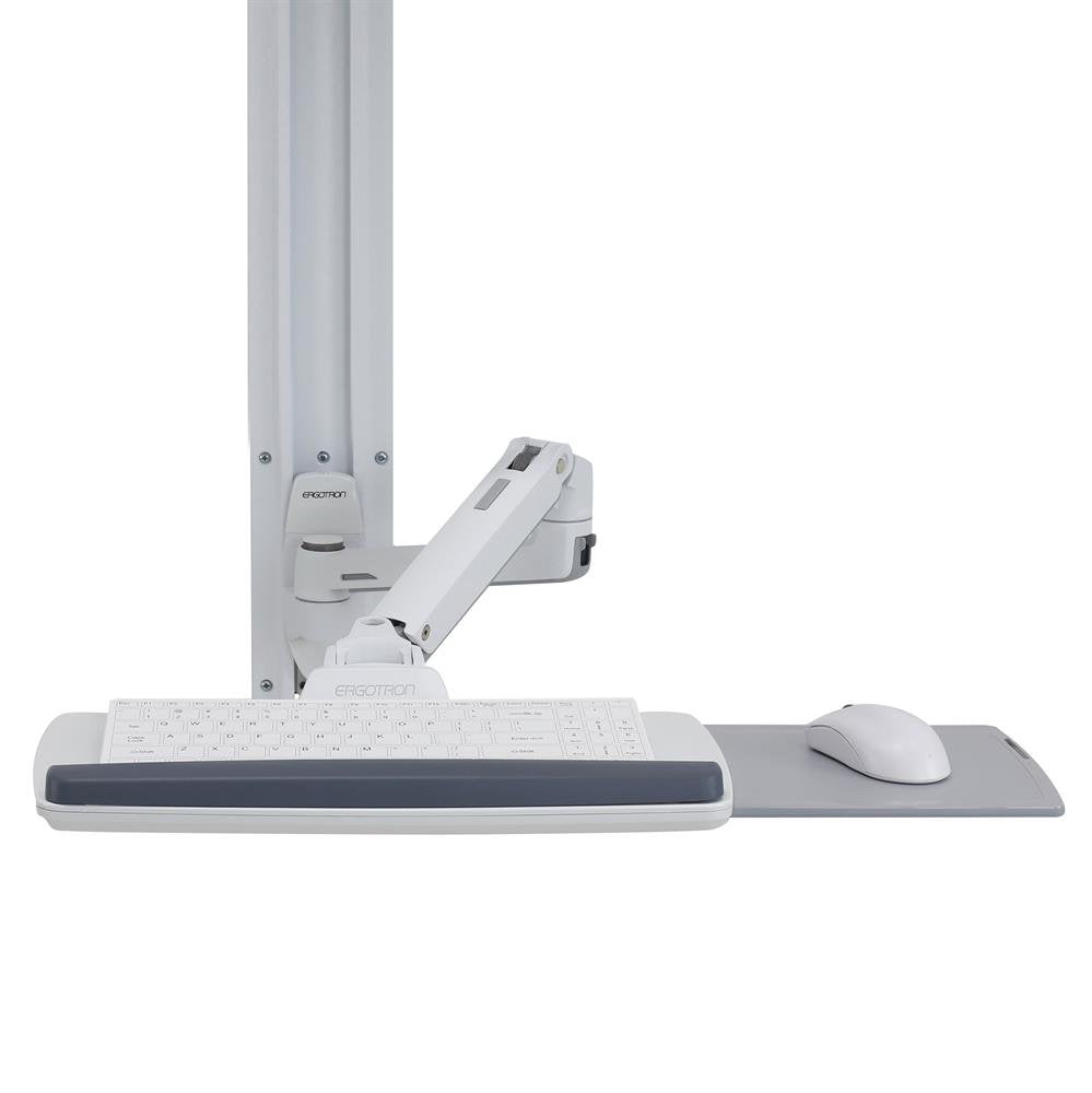 Ergotron LX Wall Mount System - Mounting Kit (wall mount, mouse bracket, keyboard arm, 2 cable channels, wrist rest, 10" wall rail, 34" wall rail) - Constant Force Technology Patented - for LCD/e screen