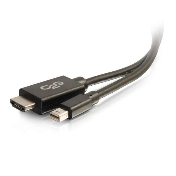 C2G 10ft Mini DisplayPort to HDMI Adapter Cable - Mini DP Male to HDMI Female - Black - Adapter Cable - TAA Compliant - Mini DisplayPort (M) to HDMI (M) - 3m - Black