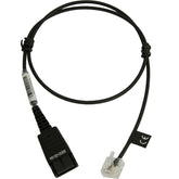 Jabra - Headset cable - Quick Disconnect to RJ-45 - 50 cm - for BIZ 2300, 2400, Siemens OpenStage 30, 40, 40T, 60, 80, 80T