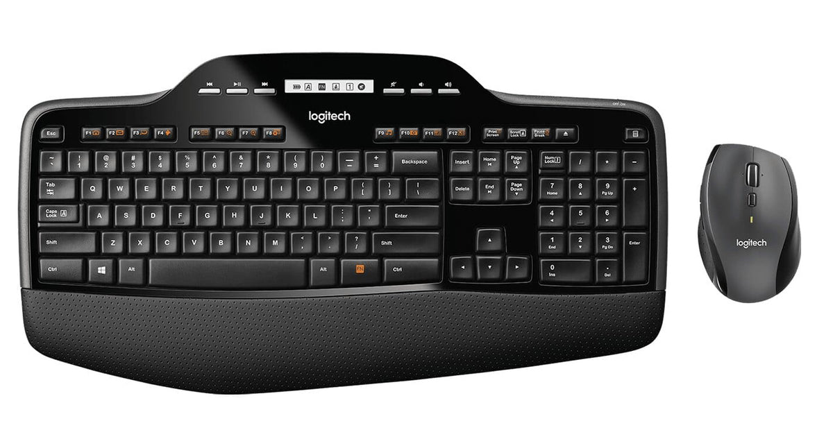 Logitech Wireless Desktop MK710 - Keyboard and Mouse Combo - Wireless - 2.4GHz - German