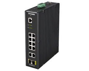 D-LINK SWITCH INDUSTRIAL 12PORT L2 SMART MANAGED 10X 1GBASET(X) 2X SFP PORT