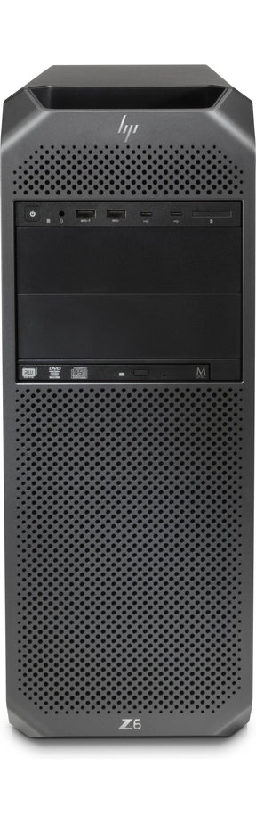 HP Workstation Z6 G4 - Torre - 4U - 1 x Xeon Silver 4108 / 1,8 GHz - vPro - RAM 32 GB - HDD 1 TB - Grabadora de DVD - sin controlador de imagen - GigE - Win 10 Pro para estaciones de trabajo de 64 bits - monitor: ninguno - negro