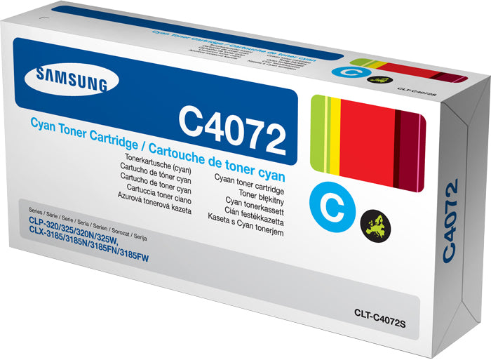 Samsung CLT-C4072S - Azul cian - original - cartucho de tóner (ST994A) - para Samsung CLP-325, CLX-3180, CLX-3185, CLX-3186