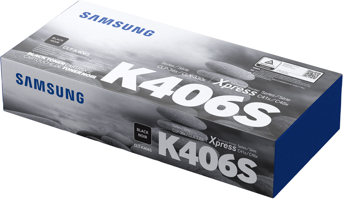 Samsung CLT-K406S - Black - original - toner cartridge (SU118A) - for Samsung CLX-3300, 3302, 3303, 3304, 3305, 3306, 3307, SCX-3300, 3301, 3305, 3306