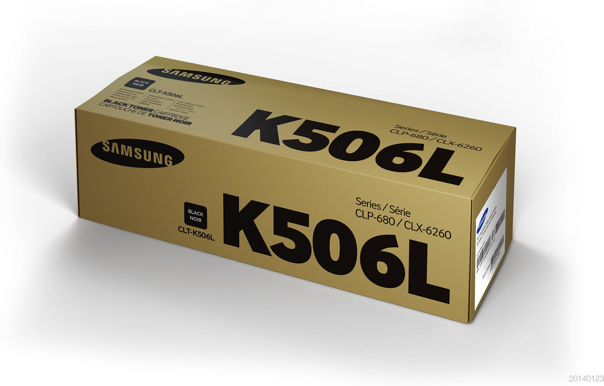 Samsung CLT-K506L - High Yield - black - original - toner cartridge (SU171A) - for Samsung CLP-680DW, CLP-680ND, CLX-6260FD, CLX-6260FR, CLX-6260FW, CLX-6260ND