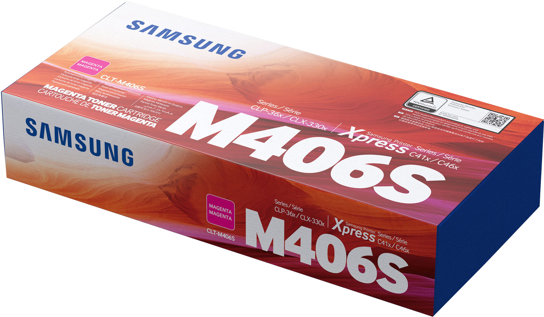 Samsung CLT-M406S - Magenta - original - cartucho de toner (SU252A) - para Samsung CLX-3300, 3302, 3303, 3304, 3305, 3306, 3307, SCX-3300, 3301, 3305, 3306