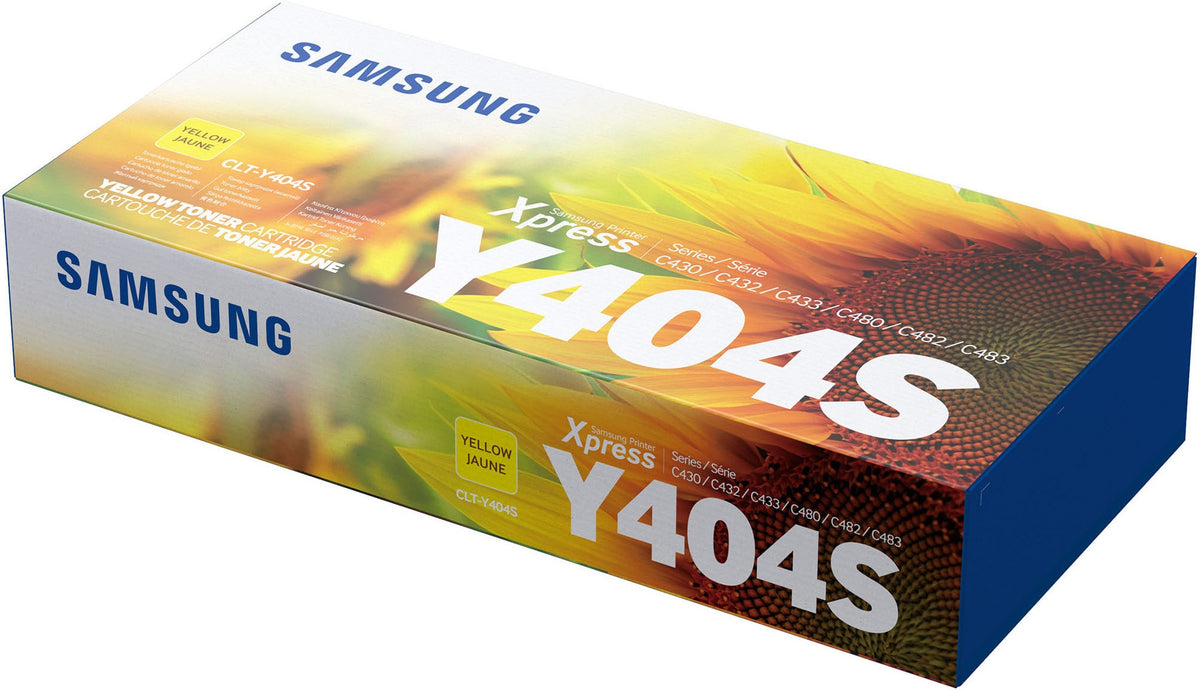 Samsung CLT-Y404S - Amarillo - original - cartucho de tóner (SU444A) - para Samsung CLX-3302, 3303, 3304, 3307, Xpress SL-C432, C433, C462, C463, C467, C482, C483