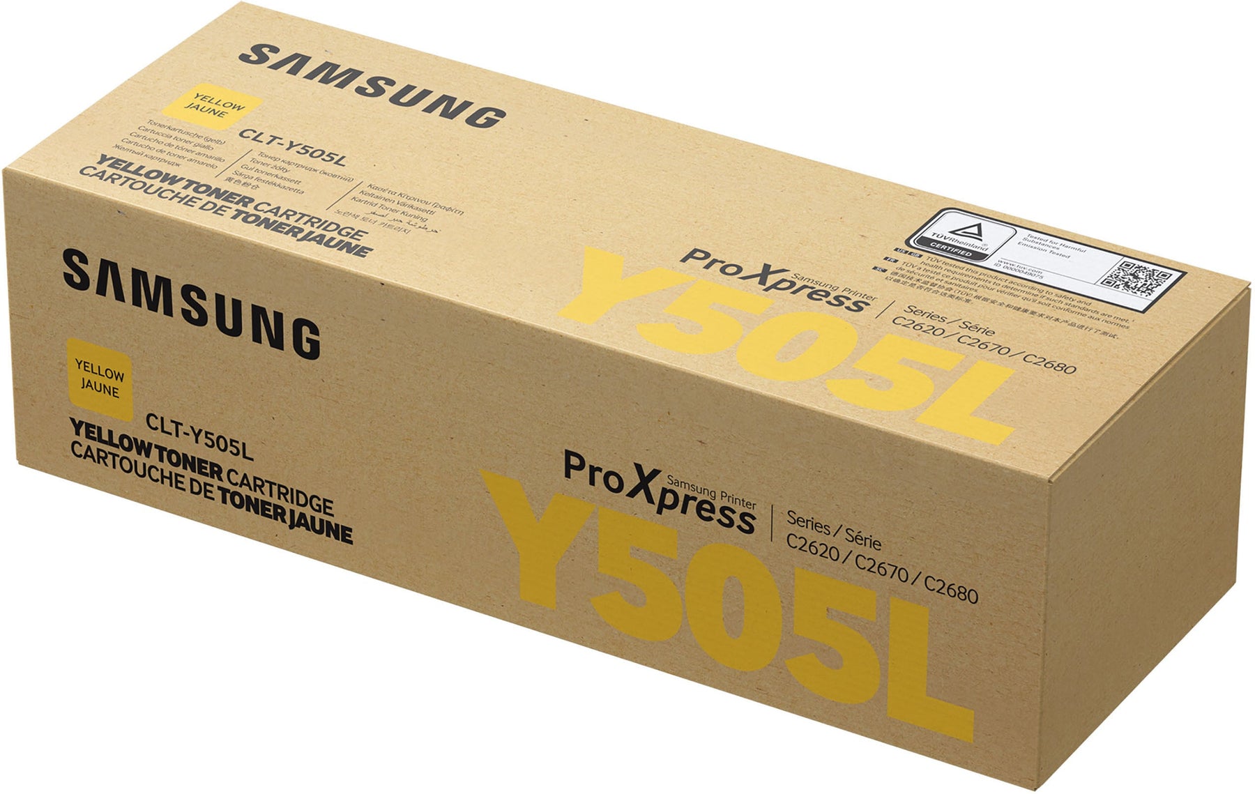 Samsung CLT-Y505L - Alto rendimiento - Amarillo - Genuino - Cartucho de tóner (SU512A) - para ProXpress SL-C2620DW, SL-C2670FW, SL-C2680FX