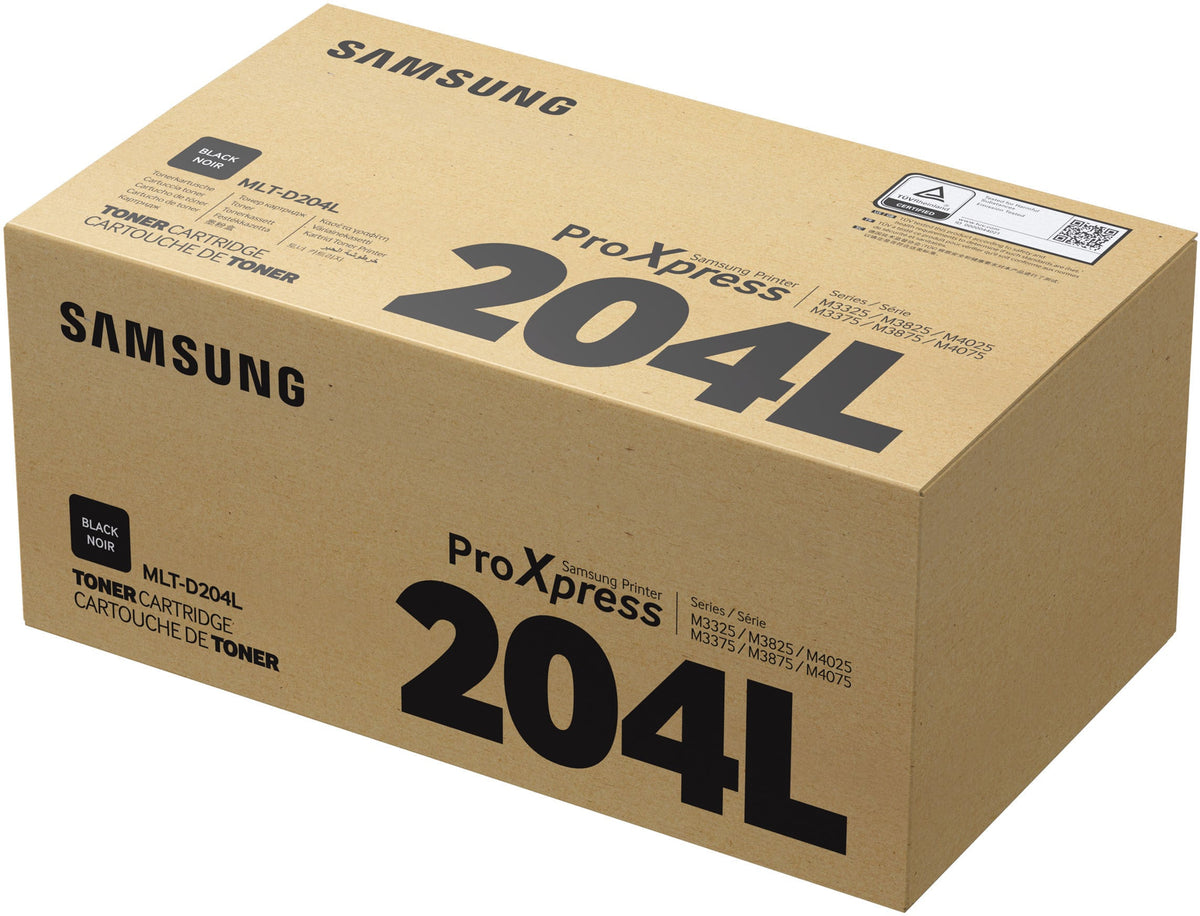 Samsung MLT-D204L - High Yield - negro - original - cartucho de tóner (SU929A) - para ProXpress SL-M3325, SL-M3375, SL-M3825, SL-M3875, SL-M4025, SL-M4075