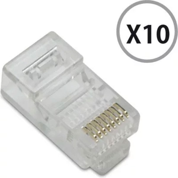 METRONIC 10 CATEGORY 6 RJ15 CONNECTORS (WITH PROTECTION)