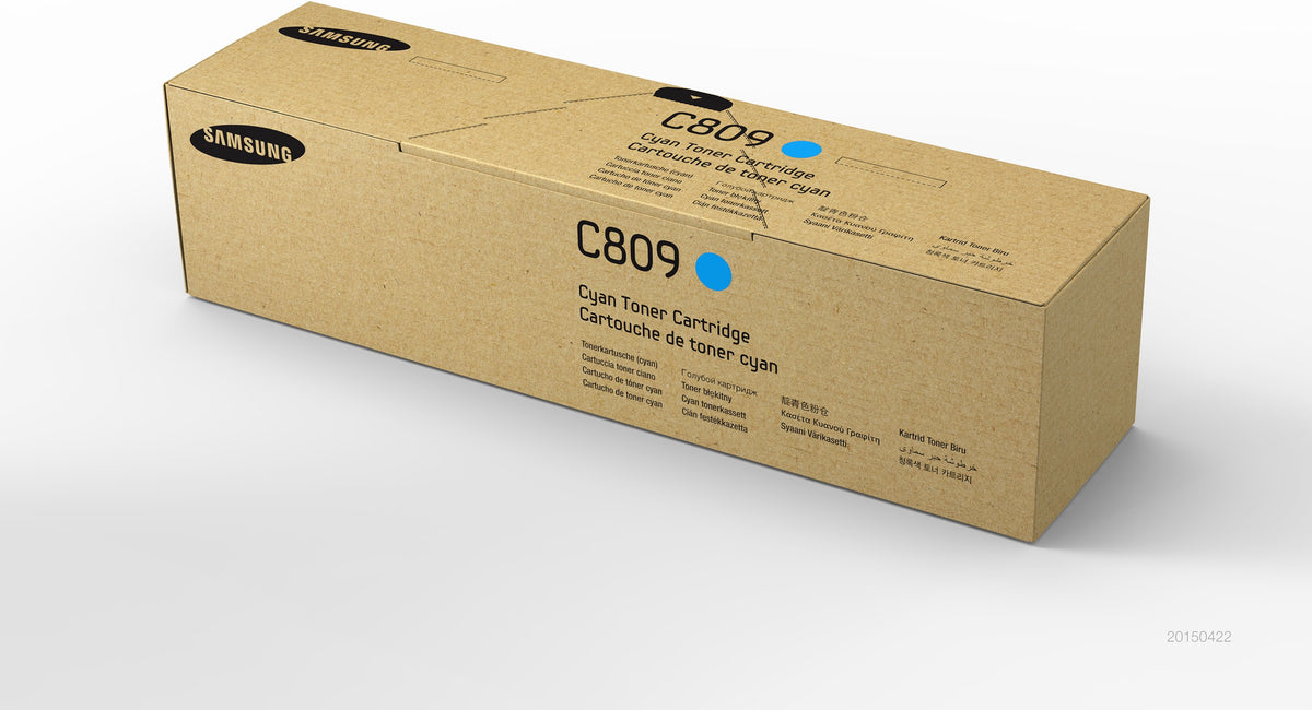 Samsung CLT-C809S - Cyan blue - original - toner cartridge (SS567A) - for MultiXpress CLX-9201, 9206, 9251, 9256, 9258, 9301, 9306, 9358, 9811, 9812, 9813