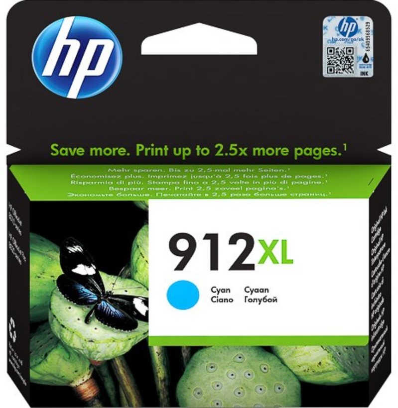 HP 912XL - 9,9 ml - Alto rendimiento - azul cian - original - cartucho de tinta - para Officejet 80XX, Officejet Pro 80XX