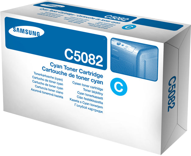 Samsung CLT-C5082S - Cyan blue - original - toner cartridge (SU056A) - for Samsung CLP-620, CLP-670, CLX-6220, CLX-6250