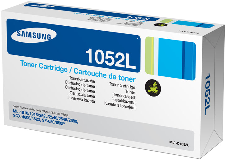 Samsung MLT-D1052L - High Yield - negro - original - cartucho de tóner (SU758A) - para Samsung ML-1911, 1916, 2540, 2581, SCX-4600, 4601, 4605, 4610, 4622, 4623, SF-650, 651