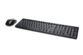 Kensington Pro Fit Low-Profile Desktop Set - Keyboard and Mouse Set - Wireless - 2.4GHz - Spanish - Black