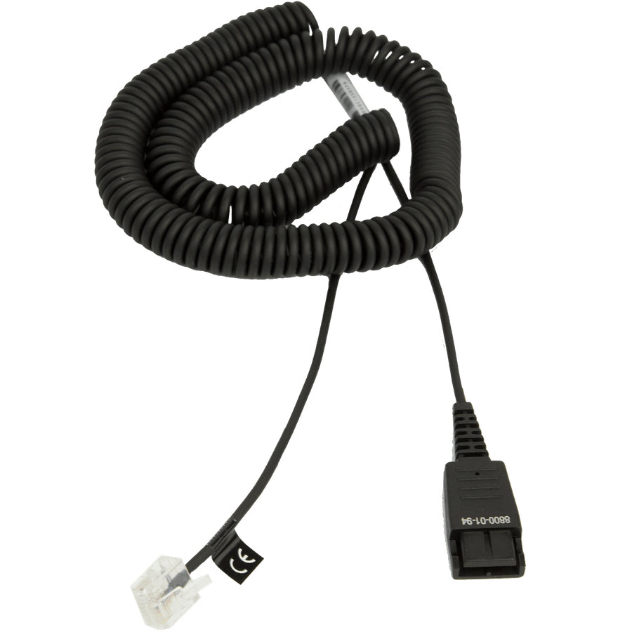 Jabra - Headset Cable - Male RJ-45 to Male Quick Disconnect - 2 m