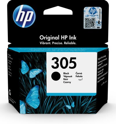 Cartucho de tinta original HP 305 negro