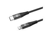 USB-C LIGHTNING NYL 60W CABLE BK