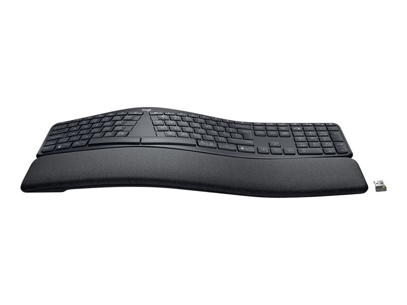 Logitech ERGO K860 Split Keyboard for Business - Keyboard - Wireless - Bluetooth LE - QWERTY - American International Standard - Graphite