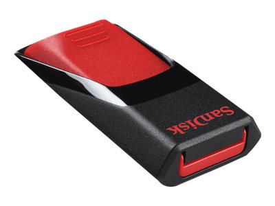 SanDisk Cruzer Edge - USB Flash Drive - 64 GB - USB 2.0 - Black, Red