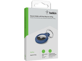 Belkin - Soporte de seguridad antipérdida para etiqueta Bluetooth - Azul - para Apple AirTag